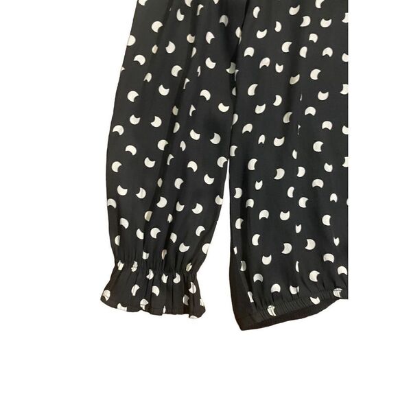 ANTHROPOLOGIE Dolan Left Coast Alcine Printed Ruffle Moon Print French Q… - Picture 7 of 13